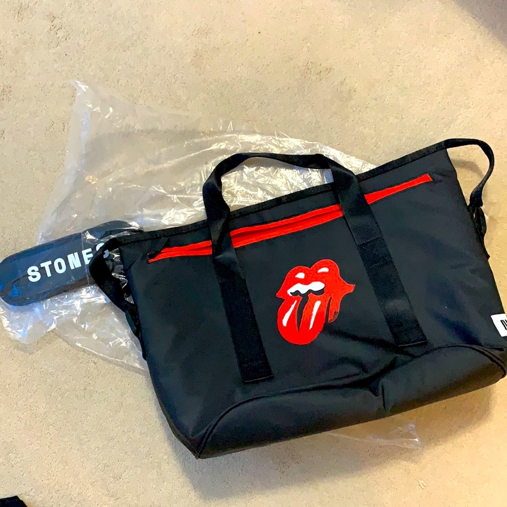 Original Rolling Stones concert bag last tour and book